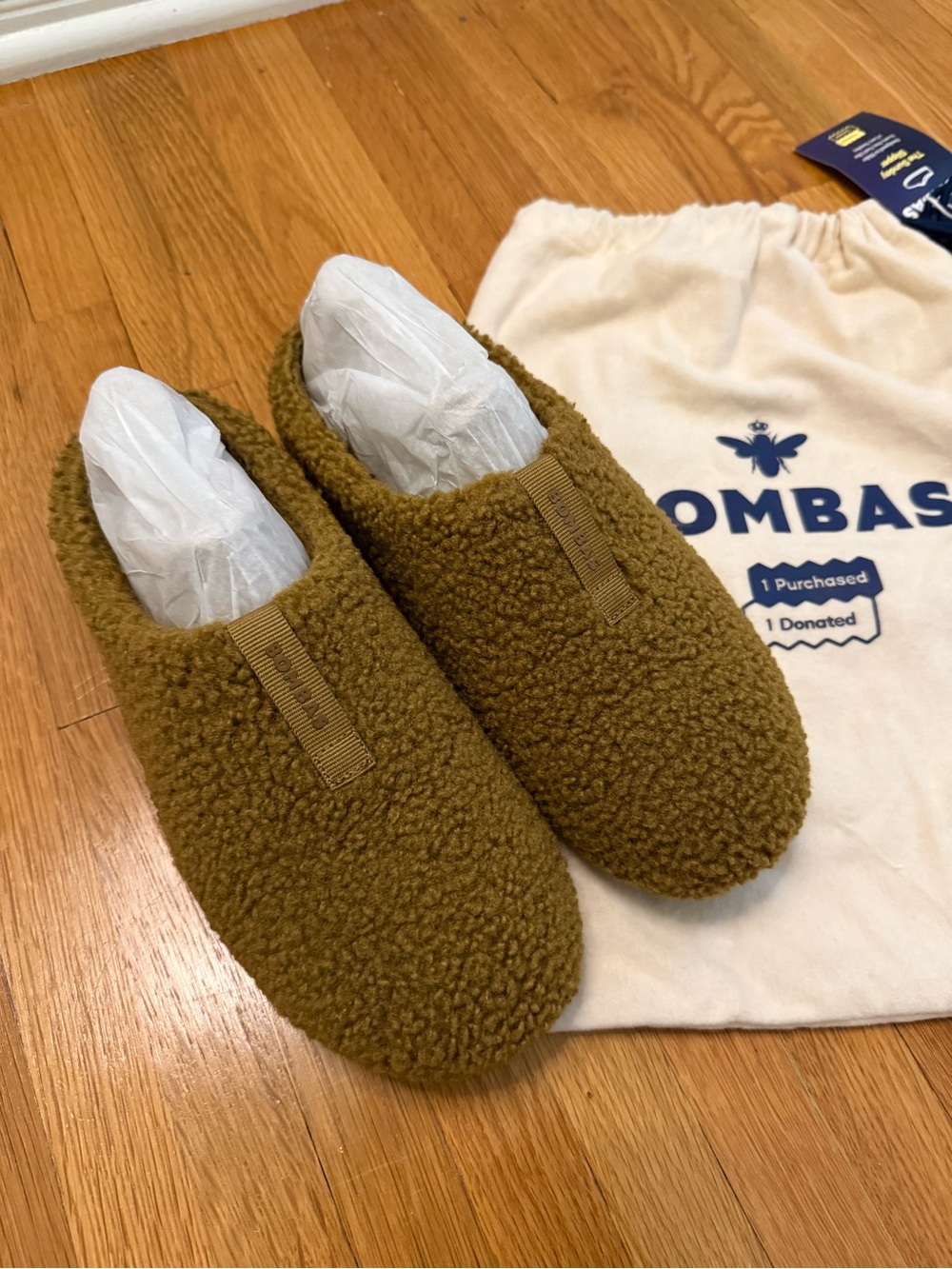 Bombas Sunday Slippers Women’s 7.5-8 in Toffee, Like New!